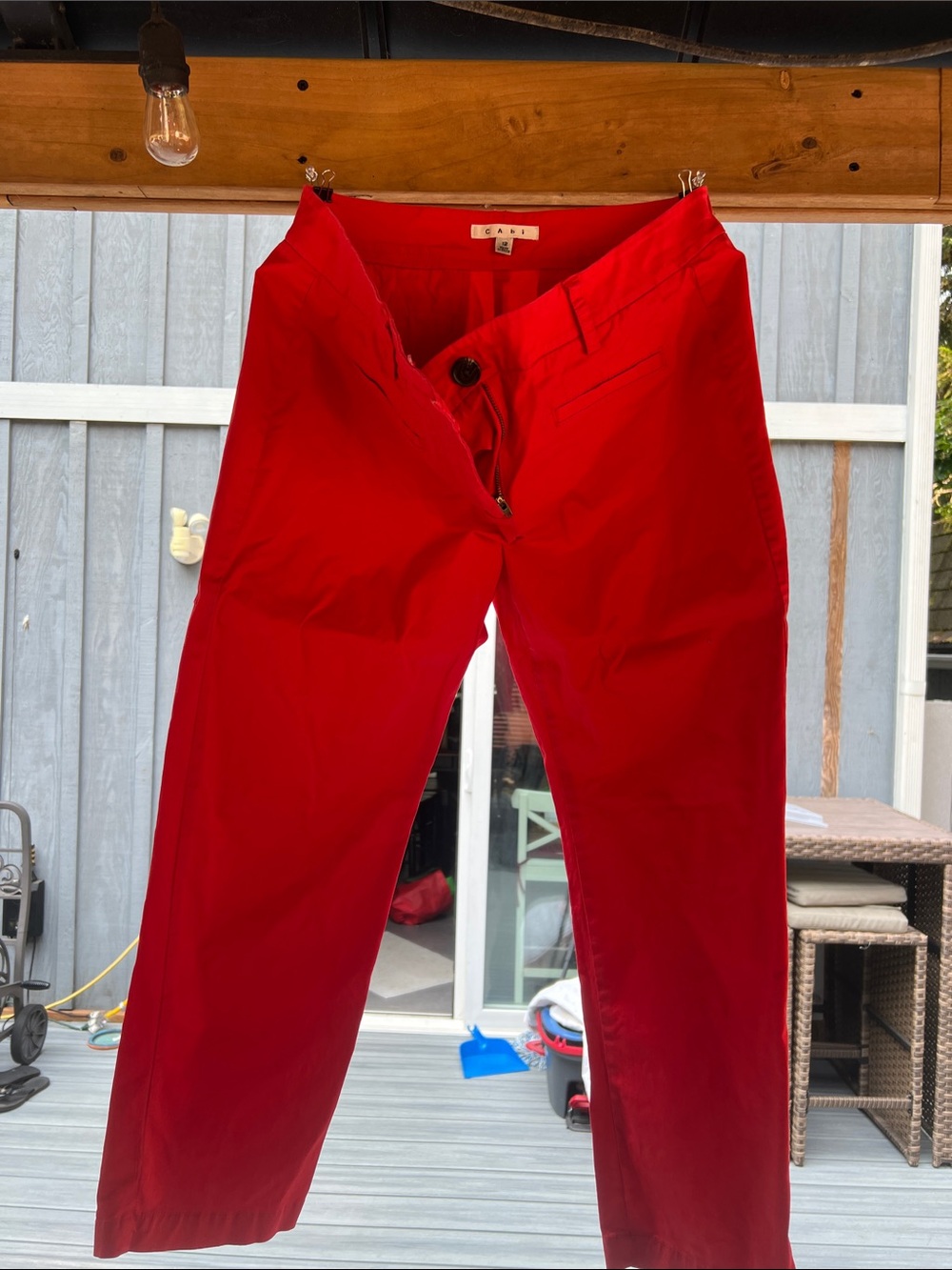 CAbi Bright Red Women’s Capris